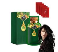 Doux teinture à base de plantes à utilisation rapide, shampooing de couleur de cheveux durable et naturel, extrait de plante pur pour teinture à bulles de couleur de cheveux gris (Nero)