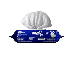 DOUXO® Skin & Coat SPA - Salviette Detergenti Multiuso per Cani e Gatti Ultra-Sicure, 100 Salviette. Rimuovono delicatamente le macchie lacrimali e salivari, lasciano il manto e la cute freschi
