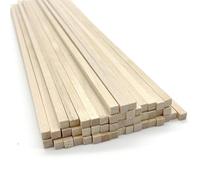 douyif Bastoncini Di Legno Piazza Bastoncini Legno Quadrati Bastone Di Legno Non Trattato Bastoncini Di Legno Artigianato per Diy Intagliare Artigianato Modelli Di Architettura (30cm 50 Pezzi)