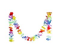 douyif Ghirlande Hawaiane Ghirlande Di Fiori Hawaiane Ghirlanda Fiori Di Ibisco Hawaiana Ghirlanda Floreale Sospensione per Hawaian Luau Giungla Estate Tropicale Tiki Aloha Feste (2 metri)