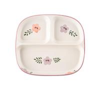 DouYuan Piatti divisi in ceramica, piatti per il controllo delle porzioni per adulti, in porcellana, piatto per dieta con scomparti per dessert, insalata, bistecca, sushi, spaghetti