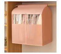 DOUZIO Buste Copriabiti Antipolvere, Custodie per Abiti, Borse Protettive da Appendere, Custodia per Vestiti di Grande capacità Non Tessuta Copriabiti con Cerniera(Size:96×52×120cm,Color:Rosa)