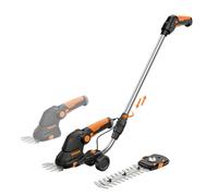 DOVAMAN GS03C 7.2V Forbici per Erba a Batteria, Dotate di un Set di Prolunga con Ruote, Ricarica Rapida di 80 Minuti, Manico a Tre Posizioni, Cesoia per Erba Senza Fili Adatta per il Taglio del Prato