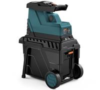 DOVAMAN GT10 Biotrituratore Elettrico, Motore Brushless 2800W, Silenzioso, Rullo a 8 Denti, Spazio Regolabile, Tritura Rami Secchi fino a 45mm, Contenitore da 55L, Protezione da Sovraccarico
