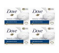 Dove 3 in 1 crema di bellezza originale deterge, idrata e nutre Sapone da bagno senza solfati per una pelle morbida e liscia, adatta per l'uso quotidiano, 4 x 90 g