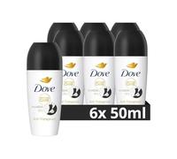 Dove Advanced Care Anti Transpirant Deo Roll-On Invisible Dry contro le macchie bianche protegge 48h dall'odore del corpo e dall'umidità delle ascelle, 50 ml, 6 pezzi