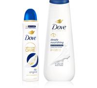 Dove Advanced Care Deeply Nourishing confezione conveniente di deodorante e gel doccia
