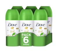Dove Advanced Care Go Fresh Cucumber Scent Deodorante antitraspirante con Tecnologia Triple Moisturizing Roll on per 72 Ore di Protezione 6X 50 ml
