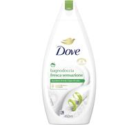 Dove Bagnodoccia Fresca Sensazione, Idratante Dermo-Naturale, Mela e Legno di Cedro, 1/4 Crema Idratante, Dermatologicamente Testato, Bagnoschiuma Uomo e Donna, 100% Bottiglia Riciclata* 450ml