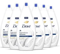 DOVE Bagno Idratante 750 ml Bagnoschiuma Nutriente Pelle Morbida - 6 PEZZI