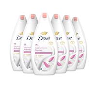 Dove Bagnodoccia Floreale, Idratante Dermo-Naturale, Fiori di Loto e Frutti Rossi, 1/4 Crema Idratante, Dermatologicamente Testato, Bagnoschiuma Uomo e Donna, 100% Bottiglia Riciclata*6 Pezzi x 450ml