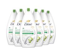 Dove Bagnodoccia Fresca Sensazione, Idratante Dermo-Naturale, Mela e Legno di Cedro, 1/4 Crema Idratante, Dermatologicamente Testato, Bagnoschiuma Uomo e Donna, 100%Bottiglia Riciclata*6 Pezzi x 450ml