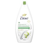 Dove Bagnodoccia Fresca Sensazione, Idratante Dermo-Naturale, Mela e Legno di Cedro, 1/4 Crema Idratante, Dermatologicamente Testato, Bagnoschiuma Uomo e Donna, 100% Bottiglia Riciclata* 450ml