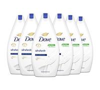 Dove, Bagnodoccia Idratante, con Idratante Dermo-Naturale, Pelle Morbida e Liscia Dopo Ogni Doccia, Dermatologicamente Testato, 92% Biodegradabile, 0% solfati SLES, 6 Pezzi da 450 ml