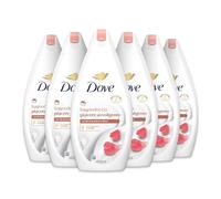 Dove Bagnodoccia Piacere Avvolgente, Idratante Dermo-Naturale, Olio di Mandorle, 1/4 Crema Idratante, Dermatologicamente Testato, Bagnoschiuma Uomo e Donna, 100% Bottiglia Riciclata* 6 Pezzi x 450 ml
