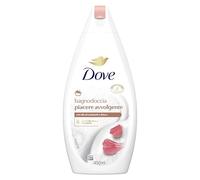 Dove Bagnodoccia Piacere Avvolgente, Idratante Dermo-Naturale, Olio di Mandorle, 1/4 Crema Idratante, Dermatologicamente Testato, Bagnoschiuma Uomo e Donna, 100% Bottiglia Riciclata* 450 ml