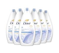 Dove Bagnodoccia Talco, Formula con Idratante Dermo-Naturale, con 1/4 di Crema Idratante, Dermatologicamente Testato, Bagnoschiuma Uomo e Donna, 100% Bottiglia Riciclata* 6 Pezzi x 450 ml
