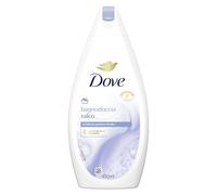Dove Bagnodoccia Talco, Formula con Idratante Dermo-Naturale, con 1/4 di Crema Idratante, Dermatologicamente Testato, Bagnoschiuma Uomo e Donna, 100% Bottiglia Riciclata* 450 ml