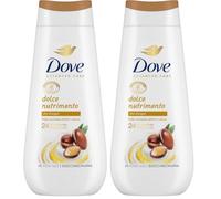 Dove Bagnoschiuma Dolce Nutrimento, Bagnodoccia Idratante, Formula Delicata sul Microbioma della Pelle, con Agenti Idratanti Vegetali, Senza Solfati SLES, Bagnodoccia Uomo e Donna, 225 ml
