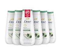 Dove Bagnoschiuma Fresca Idratazione, Bagnodoccia Idratante, Formula Delicata sul Microbioma della Pelle, con Agenti Idratanti Vegetali, Senza Solfati SLES, Bagnodoccia Uomo e Donna, 6 Pezzi da 225 ml