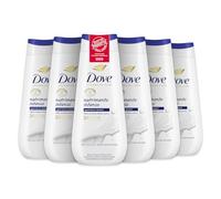 Dove Bagnoschiuma Nutrimento Intenso, Bagnodoccia Idratante, Formula Delicata sul Microbioma della Pelle, con Agenti Idratanti Vegetali, Senza Solfati SLES, Bagnodoccia Uomo e Donna, 6 Pezzi da 225 ml