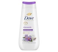 Dove Bagnoschiuma Rilassante, Bagnodoccia Idratante, Formula Delicata sul Microbioma della Pelle, con Agenti Idratanti Vegetali, Senza Solfati SLES, Bagnodoccia Uomo e Donna, 225 ml
