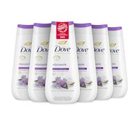 Dove Bagnoschiuma Rilassante, Bagnodoccia Idratante, Formula Delicata sul Microbioma della Pelle, con Agenti Idratanti Vegetali, Senza Solfati SLES, Bagnodoccia Uomo e Donna, 6 Pezzi da 225 ml