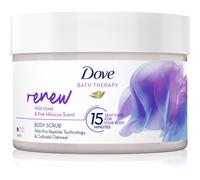 Dove Bath Therapy Renew Body Scrub peeling corpo al profumo di violetta e ibisco rosa 295 ml per Donna