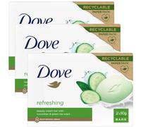 Dove Beauty Cream Bar Cetriolo E Tè Verde Saponetta Solida Rinfrescante 2X90GR 3 Unità