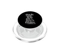 Dove c'è lo spirito del Signore c'è libertà cristiana PopSockets PopGrip per MagSafe