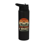 Dove c'è un wicket C'è un modo Croquet Stainless Steel Insulated Water Bottle