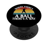 Dove c'è una palla c'è un Way Handball PopSockets PopGrip Adesivo