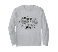 Dove c'è Una volontà, c'è Un Proverbio Che dà Potere Maglia a Manica