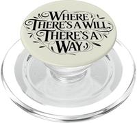 Dove c'è una volontà, c'è un proverbio che dà potere PopSockets PopGrip per MagSafe