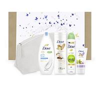 Dove, Cofanetto Detox Beauty, Contiene Docciaschiuma Gentle Scrub, Crema Mani al The Matcha, Crema Corpo al Burro di Karitè e Vaniglia, Antitraspirante Cetriolo e Tè Verde, Idea Regalo Donna