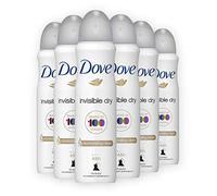 Dove Deodorante Antitraspirante Spray, Invisible Dry, 6 pezzi da 150 ml