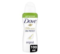 DOVE - Deodorante da donna originale Zinc Protect - Spray compresso - 0% alcool - 72 ore di protezione antiodori, 100 ml