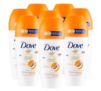 Dove Deodorante Go Fresh Roll-On con Frutto della Passione Protezione 48h 0% Alcol Antitraspirante Profumo Fresco e Fruttato - 8 Flaconi da 50ml