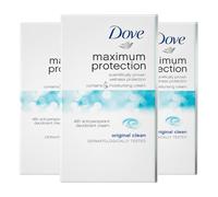 Dove - Deodorante in crema Maximum Protection, 3 pz. (3 x 45 ml)