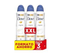Dove, Deodorante Original Spray, con Crema Idratante e Oli Naturali, Antitraspirante, Senza Alcool, Pelle Asciutta Fino a 48 Ore, Profumazione Delicata, Uomo e Donna, 3 Pezzi da 250 ml