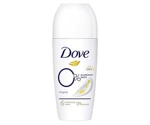 Dove, Deodorante Roll On Advanced 0% Sali Original, Deodorante Antitraspirante, Formula Senza Alcol e Sali di Alluminio, Protezione Fino a 48 Ore, Deodorante Uomo e Donna, 50ml