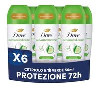 Dove, Deodorante Roll On Advanced Care Cetriolo e Tè Verde, Antitraspirante, Formula Delicata Con Tripla Azione Idratante, Protezione Fino a 72 Ore, Deodorante Uomo e Donna, 6 Pezzi da 50ml