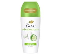 Dove, Deodorante Roll On Advanced Care Cetriolo e Tè Verde, Deodorante Antitraspirante, Formula Delicata Con Tripla Azione Idratante, Protezione Fino a 48 Ore, Deodorante Uomo e Donna, 50ml