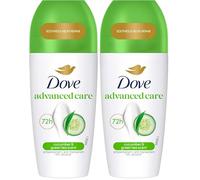 Dove, Deodorante Roll On Advanced Care Cetriolo e Tè Verde, Deodorante Antitraspirante, Formula Delicata Con Tripla Azione Idratante, Protezione Fino a 48 Ore, Deodorante Uomo e Donna, 50ml