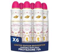 Dove Deodorante Spray Advanced Care Bridgerton Raspberry Rendezvous, Limited Edition, Protezione 72 Ore Sudore e Odori, con Pro-Ceramide Technology, Fragranza Lampone e Vaniglia, 6 Pezzi da 200 ml