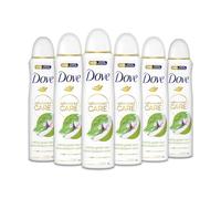 Dove Deodorante Spray Advanced Care Matcha e Fiori di Sakura, con Formula Idratante e Delicata sulla Pelle, Senza Alcol, Pelle Asciutta Fino a 72 Ore, Deodorante Uomo e Donna, 6 Pezzi da 150ml