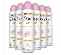 Dove, Deodorante Spray Beauty Finish, con 1/4 Crema Idratante, con Minerali e Vitamina E, Antitraspirante, Senza Alcool, Pelle Asciutta Fino a 48 Ore, Deodorante Uomo e Donna, 6 Pezzi da 150 ml