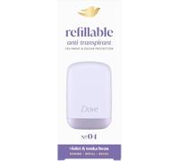 Dove Deodorante Violet & Tonka Bean, Kit Deodorante ricaricabile, custodia viola alluminio e ricarica floreale & fresca, protezione sudore e odori 72h, dermatologicamente testato, refill Wild, 35ml