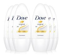 Dove Desodorante roll-on original per Donna - 6 Pezzi da 50 ml, Totale: 300 ml (Il pacchetto può variare)