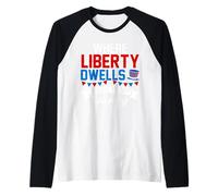 Dove dimora la libertà c'è Il Mio Paese Maglia con Maniche Raglan